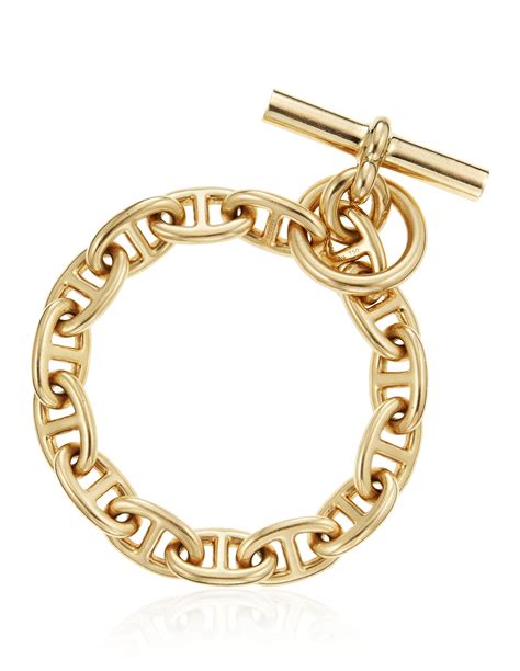 hermes chain bracelet gold|hermes signature bracelet.